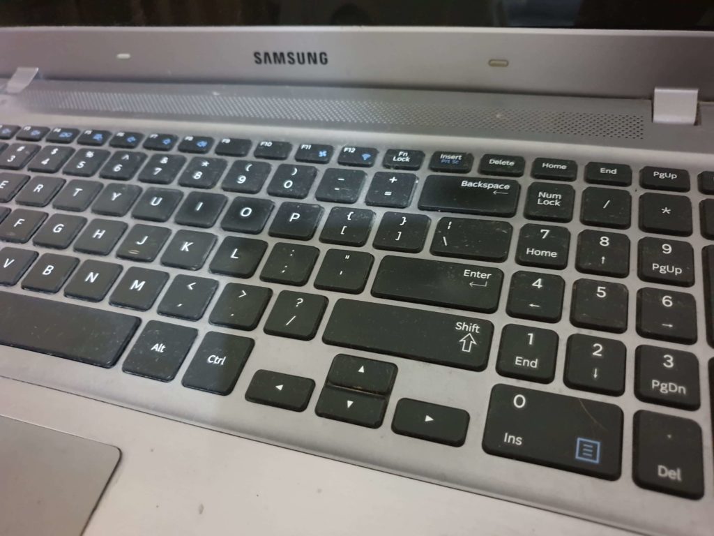 My personal Samsung Series 5 Ultrabook laptop as my old work equipment
