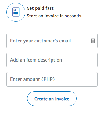 Get paid fast (PayPal Invoicing)