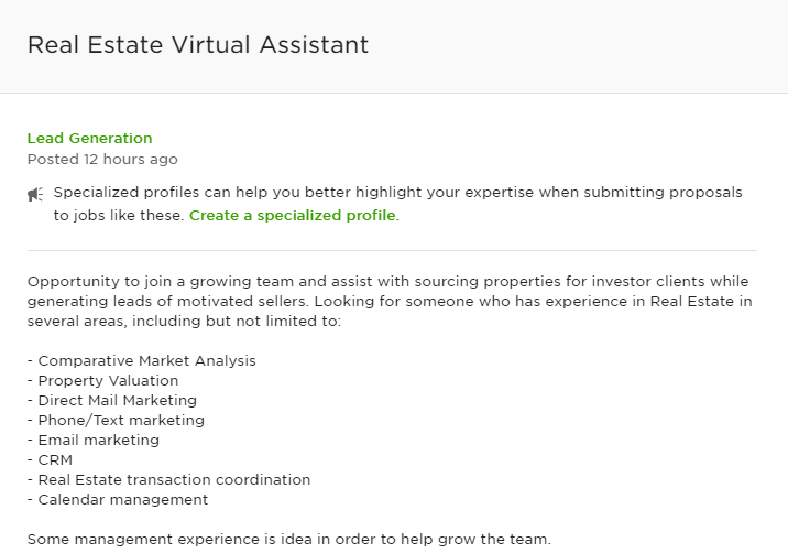 virtual assistant jobs