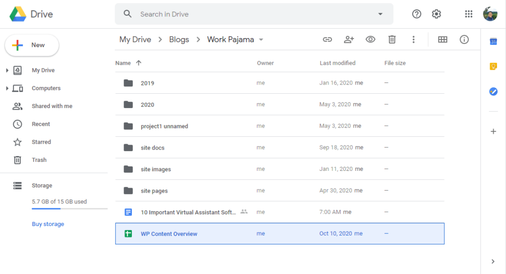 How much storage is there on Google Drive's free plan?
